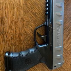 Pistolet de d&eacute;fense cal 50 LTL BRAVO KIMAR 18 joules peu servi vendu avec 2 sparclettes de CO2