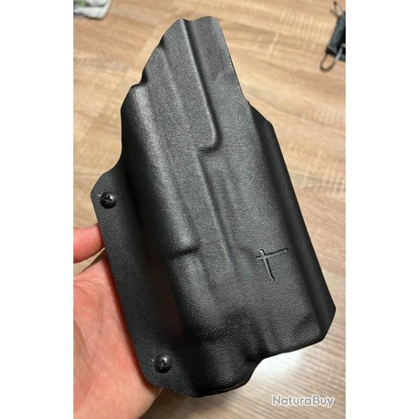 Holster TRB kydex pour Walther PDP PRO SD et lampe Olight PL TURBO Walkyrie