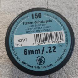 cartouches  bosquette 5.5mm 22lr