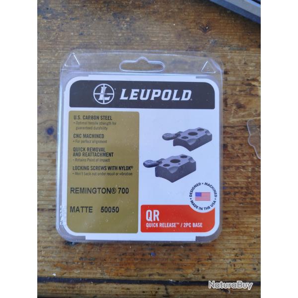 Embase montage amovible leupold qr sauer 101 / remington 700