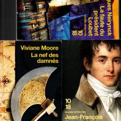 collection 10-18 lot de 12 livres format poche et un grand format , &eacute;gypte, viking , le floch,