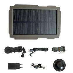 Panneau Solaire 3000mAh Kit 6V-12V *Ench&egrave;re* Rechargeable Cam&eacute;ra Chasse Suntek