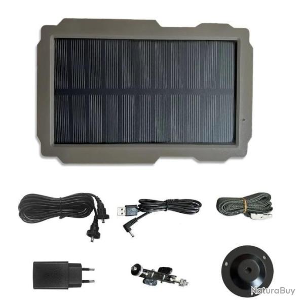 Panneau Solaire 3000mAh Kit 6V-12V *Ench�re* Rechargeable Cam�ra Chasse Suntek