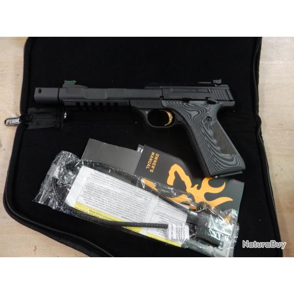 PISTOLET BROWNING BUCK MARK CONTOUR PRO G10 CAL 22 LR OCCASION PARFAIT ETAT