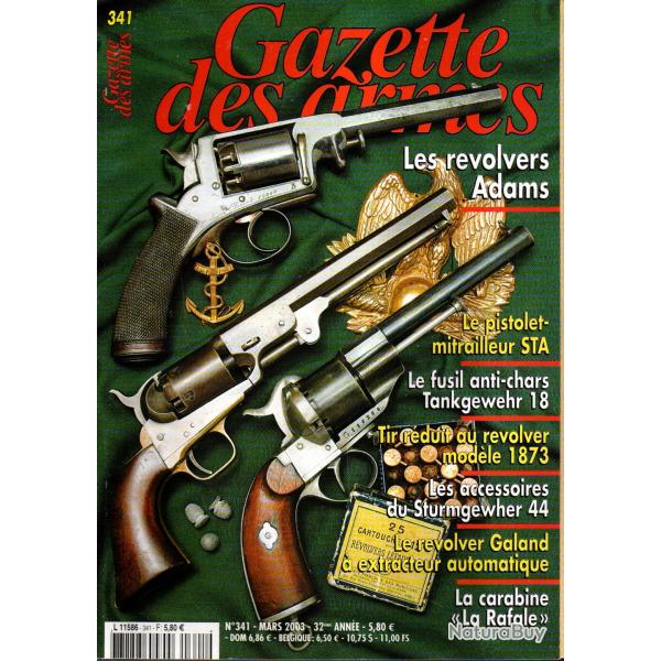 gazette des armes 341 accessoires sturmgewehr 44, tankgewehr 18 anti-chars, r�volvers adams, kurz
