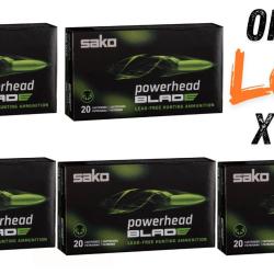 Lot munitions Sako Powerhead Blade 230g - Cal. 9.3x62 - X100 munitions