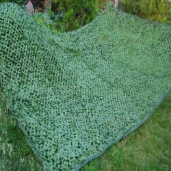 Filet de Camouflage militaire vert pur, grande taille 4x4 m  2 couches, pour la chasse et le Camping
