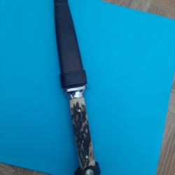 ?[RARE] Couteau de Chasse OTHELLO Solingen - Anton Wingen Jr - &Eacute;tat collection - Corne de Cerf