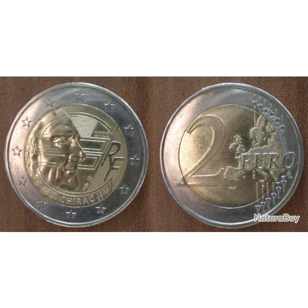 France 2 Euro 2022 Neuve Piece Jacques Chirac Euros