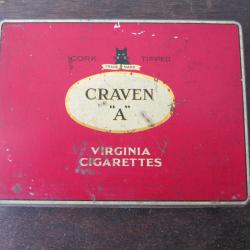 Boite en m&eacute;tal lithographi&eacute; Craven A - 1939-1944