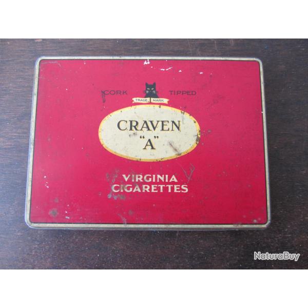 Boite en m�tal lithographi� Craven A - 1939-1944
