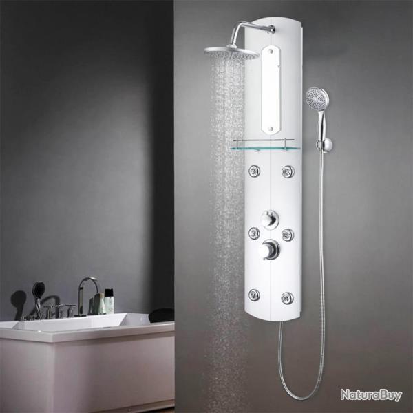 Panneau de douche 25 x 43 x 120 cm Argent� alsavelo