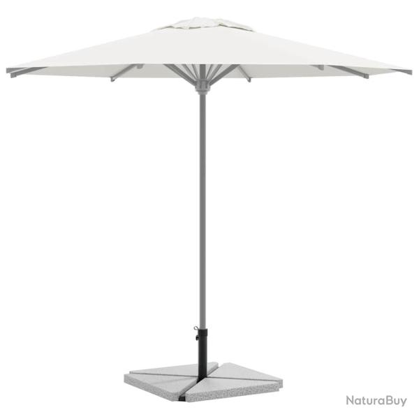 Ensemble de bases de parasols de jardin 5 pcs granit et acier