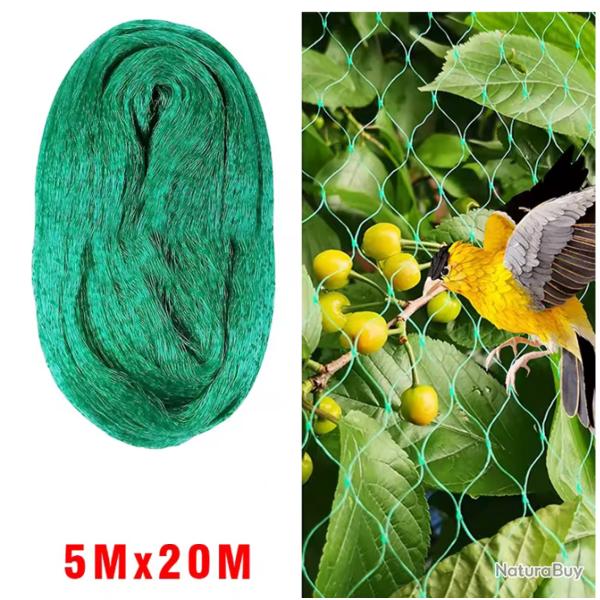Filet de Protection anti-oiseaux Tr�s grande taille 20 x 5 m filet pour plantes de jardin