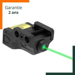 Pointeur laser vert Picatinny - Batterie rechargeable int&eacute;gr&eacute;e - Garantie 2 ans - Livraison rapide