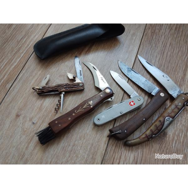 Lot de 5 couteaux collections ou pour cadeaux