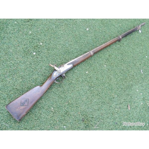 fusil  r�glementaire 1777 canon 1813 modifi� percussion parfait pour restauration  manque 1 aiguille