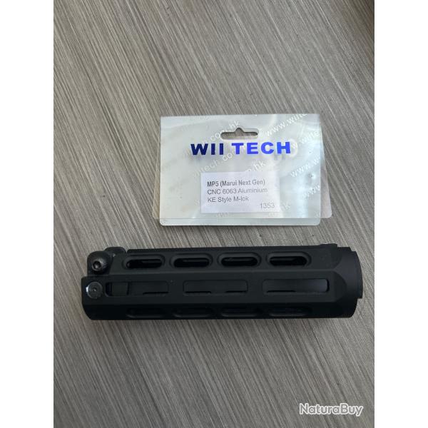 MP5 airsoft TOKYO MARUI WII TECH Mlok garde main