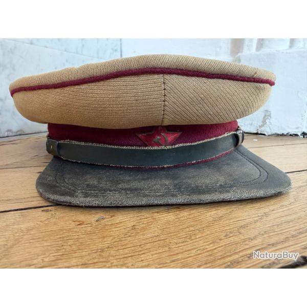 Casquette officier infanterie arm�e rouge mod�le M1935 deuxi�me guerre mondiale