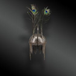 CASQUE INDO-PERSAN "K&Ucirc;LAH-KHUD" IRAN, &Eacute;POQUE Q&Acirc;DJ&Acirc;R, XIXE SI&Egrave;CLE.