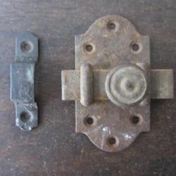 Targette loquet en m&eacute;tal 1900-1920