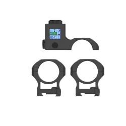 Inclinom&egrave;tre / Niveau &eacute;lectronique de pr&eacute;cision pour lunette &Oslash;30mm (+ 2 colliers &Oslash;30mm inclus)
