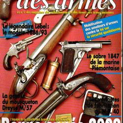 gazette des armes 328 lebel part 2,  mp 40 part 3, dreyse m/57 part 1, sabre mod.1847 marine piemont
