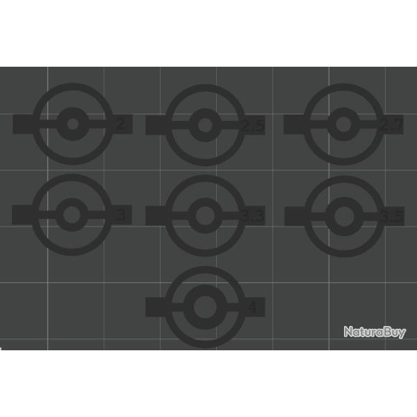 planche Insert dioptre guidon tunnel Weihrauch circulaire 14mm