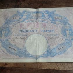 monnaie cinquante francs 444 H.6618  / 7.1.1916