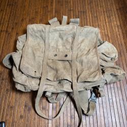 SAC A DOS BERGAM ANGLAIS WW2 TYPE BERGAM FABRICANT PRIV&Eacute; POUR L'ARM&Eacute;E