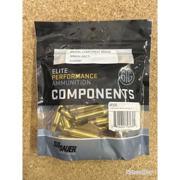 50 douilles SIG - calibre 308 winchester