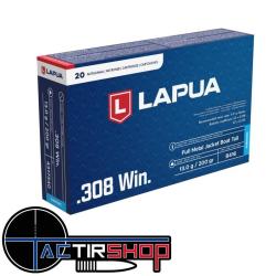 Munitions Lapua Subsonic FMJBT 308 Win 200gr B416 boite de 20