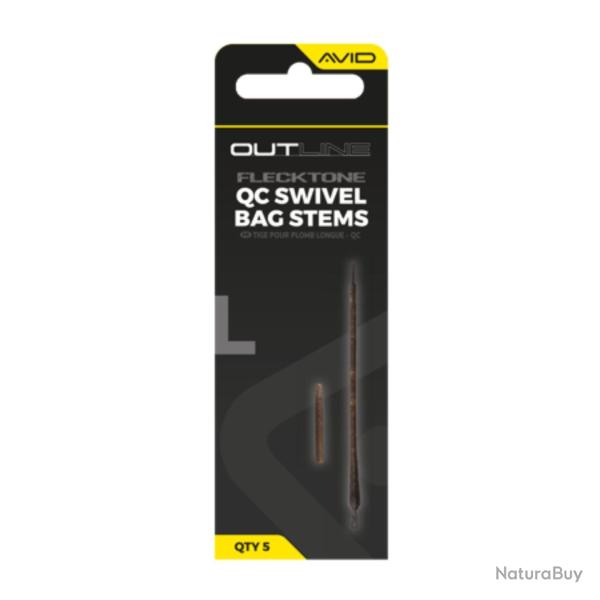 AVID CARP OUTLINE FLECKTONE LONG BAG STEM - QC AVID CARP