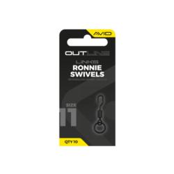 AVID CARP OUTLINE RONNIE SWIVELS - SIZE 11 AVID CARP