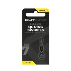 AVID CARP OUTLINE QC RING SWIVEL - SIZE 7 AVID CARP