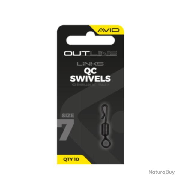 AVID CARP OUTLINE QC SWIVEL - SIZE 7 AVID CARP