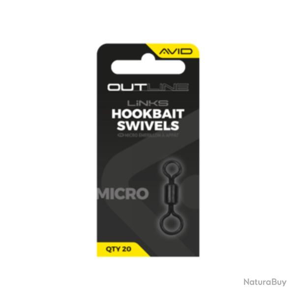 AVID CARP OUTLINE MICRO HOOKBAIT SWIVEL AVID CARP