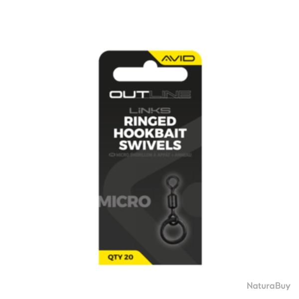AVID CARP OUTLINE MICRO RINGED HOOKBAIT SWIVEL AVID CARP