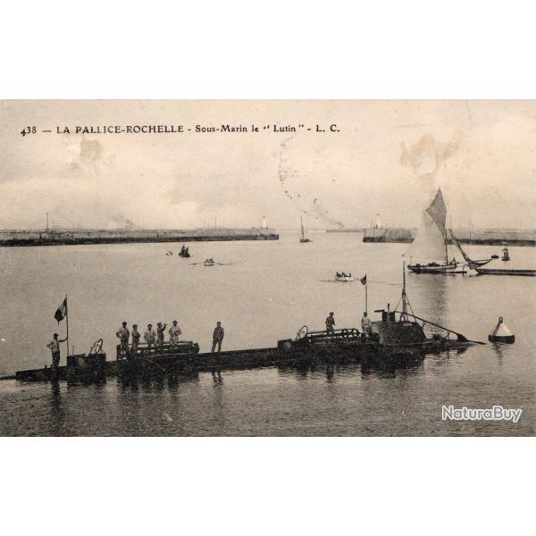 Carte Postale Ancienne La Pallice-Rochelle Sous-Marin Lutin -N�7686