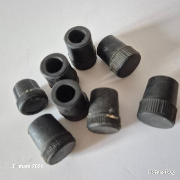 Lot de 9 embouts de canne � p�che ,  ou de tuyau, en caoutchouc