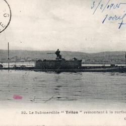 Carte Postale Ancienne - Le Sous-Marin Triton -N&deg;7689