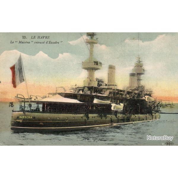 Carte Postale Ancienne - Le Havre - Cuirass� Mass�na -N�7692