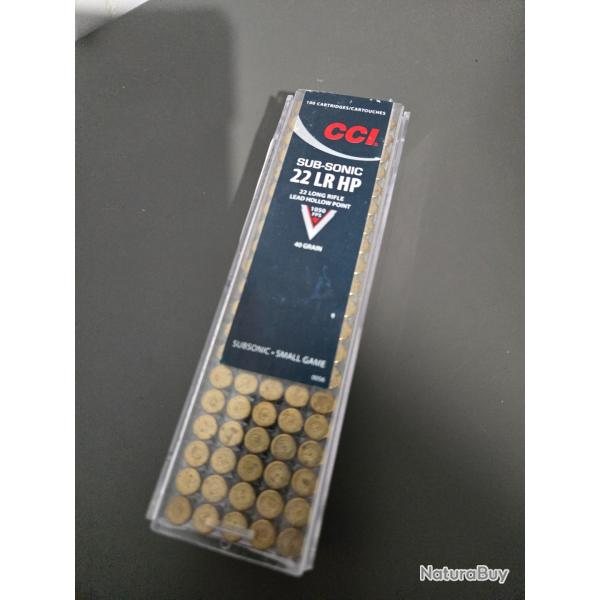 CCI sub-sonic 22lr hp 40 gr