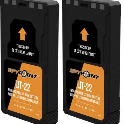 SPYPOINT LIT-22 Twin Pack - Batterie Lithium 5700 mAh pour Cam&eacute;ra de Chasse FLEX