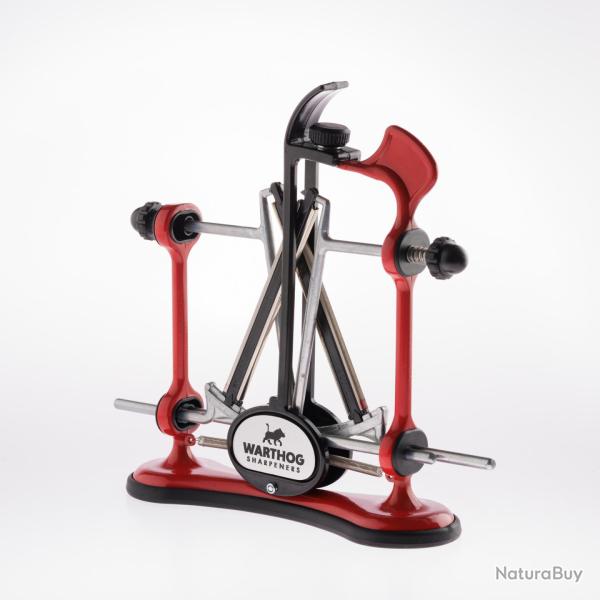 Warthog V-Sharp A4 Aff�teur de Couteau 4 Angles - R�sultats Professionnels sur le Terrain Rouge