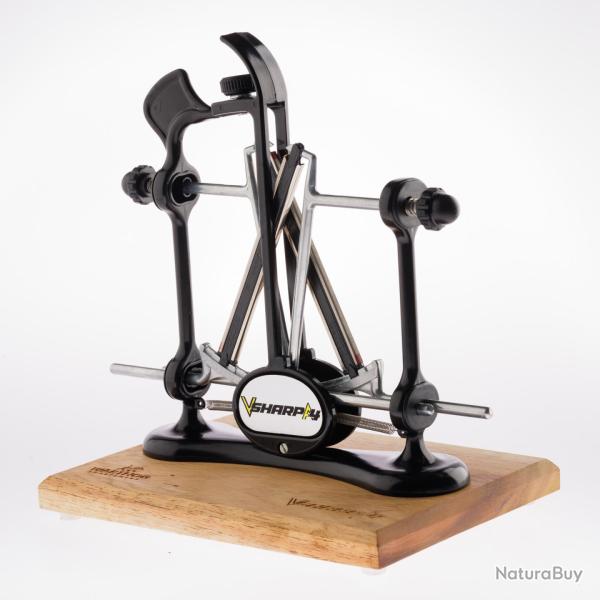 Warthog V-Sharp A4 Elite Aiguiseur de Couteaux 4 Angles - Aff�tage Pr�cis Chasse & Outdoor Noir