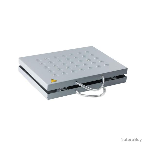 EUROHUNT Chauffe-plat � Bougie Silver - Chauffage d'Aff�t Nomade