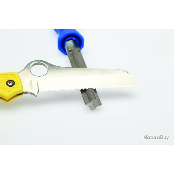 Warthog Fusil d'Aff�tage Diamant Dentel� - Aiguisage Pr�cis pour Lames Crant�es