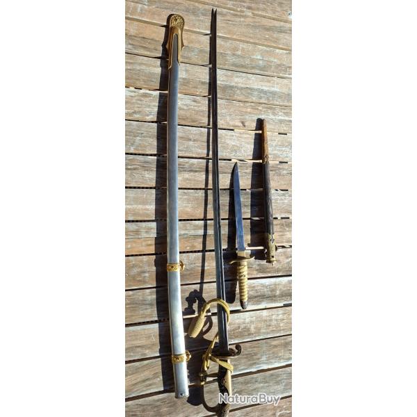 Japon ww2 kyu gunto et dague officier