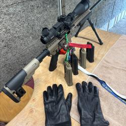 Pack ultra complet : Pallas BA-15 22lr Tan / lunette / silencieux / bipied / malette